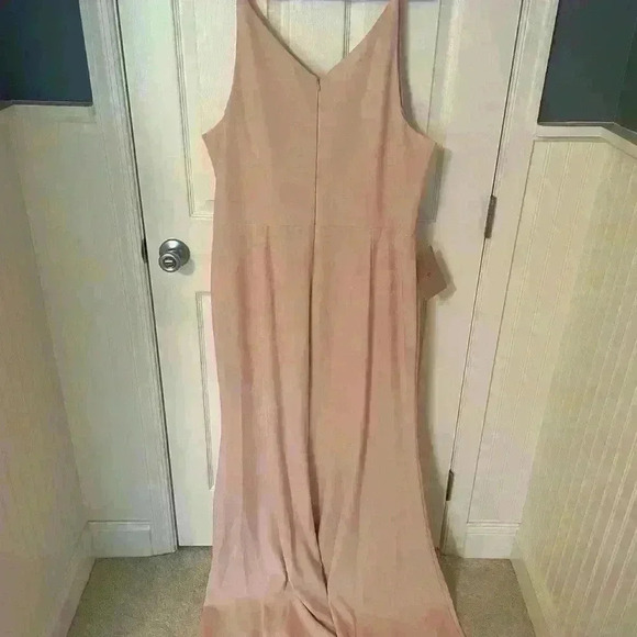 NWT BHLDN Jones Blush Pink Dress for Wedding & Bridesmaid Stretchy Crepe Size 24 - Picture 5 of 9